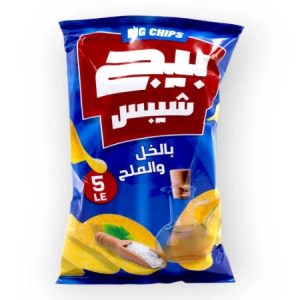 بيج شيبسي خل وملح ب٥ج